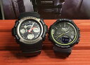 恋人たちのGショック ペア G-SHOCK BABY-G ペアウォッチ ペア腕時計 カシオ 2本セット gショック ベビーg アナデジ AW-590-1AJF BGS-100-1AJF クリスマス プレゼント ギフト Xmas 人気 ラッピング無料 クリスマスカード