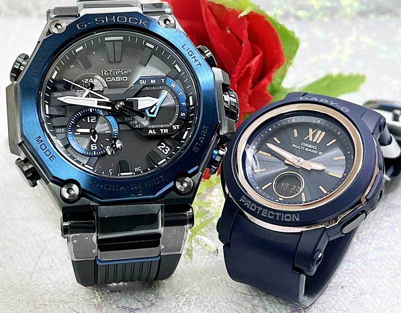 ペアウオッチ gショック恋人たちのGショックペア G-SHOCK BABY-G ペアウォッチ ペア腕時計 カシオ 2本セット gショック 電波ソーラー MTG-B2000B-1A2JF BGA-2900-2AJFラッピング無料 あす楽対応 クリスマスプレゼント