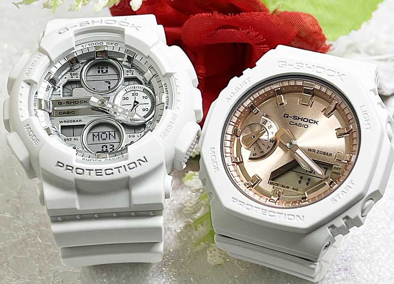 恋人たちのGショック ペアウオッチ G-SHOCK BABY-G ペア腕時計 カシオ 2本セット GMA-S140VA-7AJFBA-110XRG-7AJF ラッピング無料 メッセージカード クリスマス プレゼント 誕生日 御祝い還暦 銀婚式 結婚記念日 婚約 婚約 夫婦 高級 クリスマス プレゼント