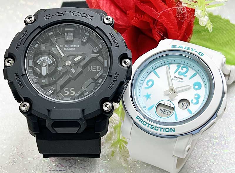 ペアウオッチ gショック恋人たちのGショックペアウォッチ G-SHOCK BABY-G ペア腕時計 カシオ 2本セット アナデジ GA-2200BB-1AJFBGA-290US-2AJF 夫婦 カップル 人気 婚約 夫婦 高級 クリスマス プレゼント おすすめ
