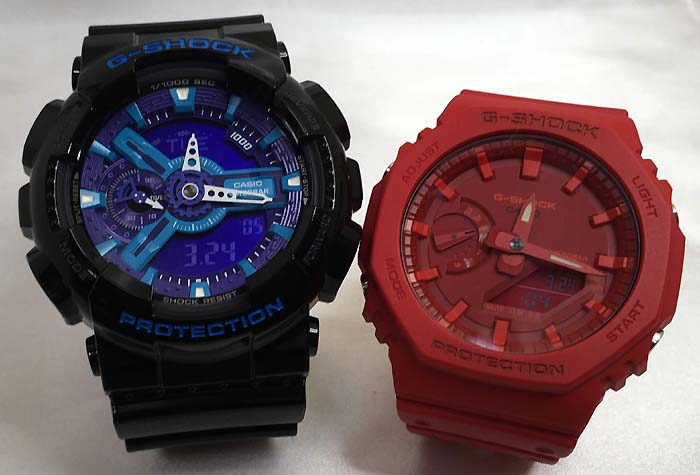 恋人たちのGショック ペアウオッチ G-SHOCK BABY-G ペア腕時計 カシオ 2本セット GA-110HC-1AJF GA-2100-4AJF ラッピング無料あす楽対応　クリスマス プレゼント 誕生日 御祝い還暦 銀婚式 結婚記念日 婚約 1