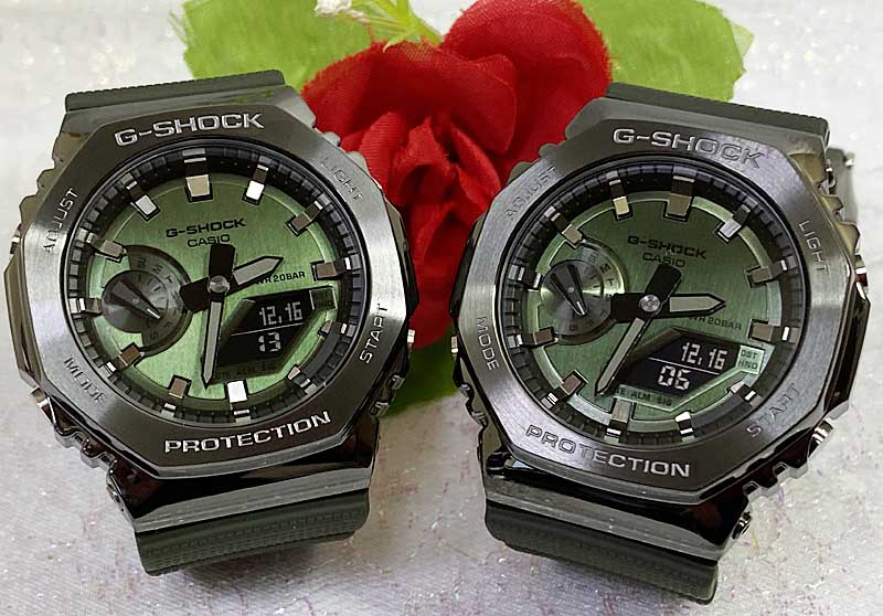 恋人たちのGショック ペアウオッチ G-SHOCK BABY-G カシオ 2本セット アナデジ GM-2100B-3AJF GM-2100B-3AJF 双子メタルシリーズ　プレ..