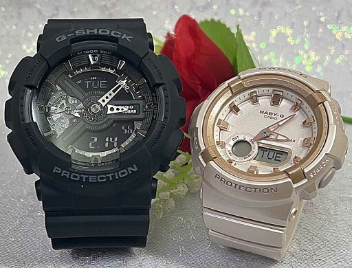 恋人たちのGショックペアウオッチ G-SHOCK BABY-G ペア腕時計 カシオ 2本セット アナデジ GA-110-1BJF BGA-280BA-4AJF 手書きします ブラック ピンクゴールド人気 婚約 夫婦 高級 クリスマス プレゼント おすすめ 誕生日 御祝い還暦 銀婚式 結婚記念日 婚約 恋人たちのGショックペアウオッチ G-SHOCK BABY-G ペア腕時計 カシオ 2本セット アナデジ GA-110-1BJF BGA-280BA-4AJF 手書きします ブラック ピンクゴールド人気 婚約 夫婦 高級 クリスマス プレゼント おすすめ 誕生日 御祝い還暦 銀婚式 結婚記念日 婚約