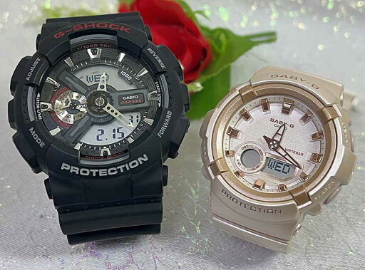 恋人たちのGショック ペアウオッチ G-SHOCK BABY-G ペア腕時計 カシオ 2本セット GA-110-1AJF BGA-280BA-4AJF 電池式 アナデジ お揃い 人気 婚約 夫婦 高級 クリスマス プレゼント おすすめ 誕生日 御祝い還暦 銀婚式 結婚記念日 婚約 恋人たちのGショック ペアウオッチ G-SHOCK BABY-G ペア腕時計 カシオ 2本セット GA-110-1AJF BGA-280BA-4AJF 電池式 アナデジ お揃い 人気 婚約 夫婦 高級 クリスマス プレゼント おすすめ 誕生日 御祝い還暦 銀婚式 結婚記念日 婚約