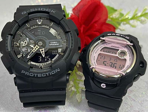恋人たちのGショックペアウオッチ G-SHOCK BABY-G ペア腕時計 カシオ 2本セット アナデジ GA-110-1BJF BG-169U-1CJF 手書きします ブラック ピンクゴールド クリスマス 誕生日 御祝い還暦 銀婚式 結婚記念日 婚約 人気 婚約 夫婦 高級クリスマス プレゼント おすすめ 恋人たちのGショックペアウオッチ G-SHOCK BABY-G ペア腕時計 カシオ 2本セット アナデジ GA-110-1BJF BG-169U-1CJF 手書きします ブラック ピンクゴールド クリスマス 誕生日 御祝い還暦 銀婚式 結婚記念日 婚約 人気 婚約 夫婦 高級クリスマス プレゼント おすすめ