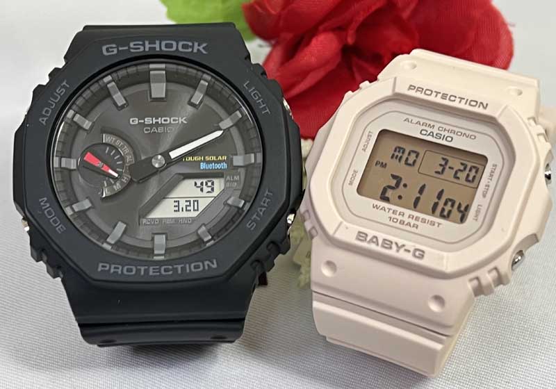 恋人たちのGショック ペアウオッチ G-SHOCK ペア腕時計 カシオ 2本セット アナデジ デジタル GA-B2100-1AJF BGD-565-4JF プレゼント 手書き プレゼント 誕生日 御祝い 銀婚式 結婚記念日 婚約 人気 婚約 夫婦 高級 クリスマス プレゼント おすすめ