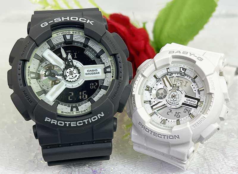 恋人たちのGショック ペアウオッチ G-SHOCK BABY-G ペア腕時計 カシオ 2本セット 電池式 アナデジ GA-1..