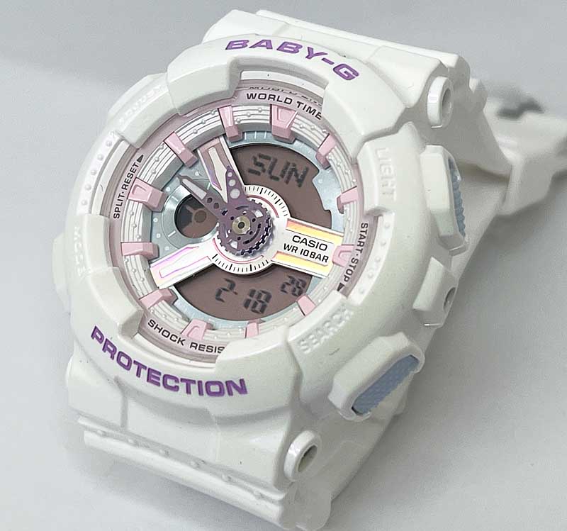 BABY-G カシオ　ベビージー　BA-110FH-7AJF ラッピング無料 baby-g 国内正規品 新品 流通限定　幸福をもたらすメッセージカード手書きします あす楽対応　ホワイト 春カラー