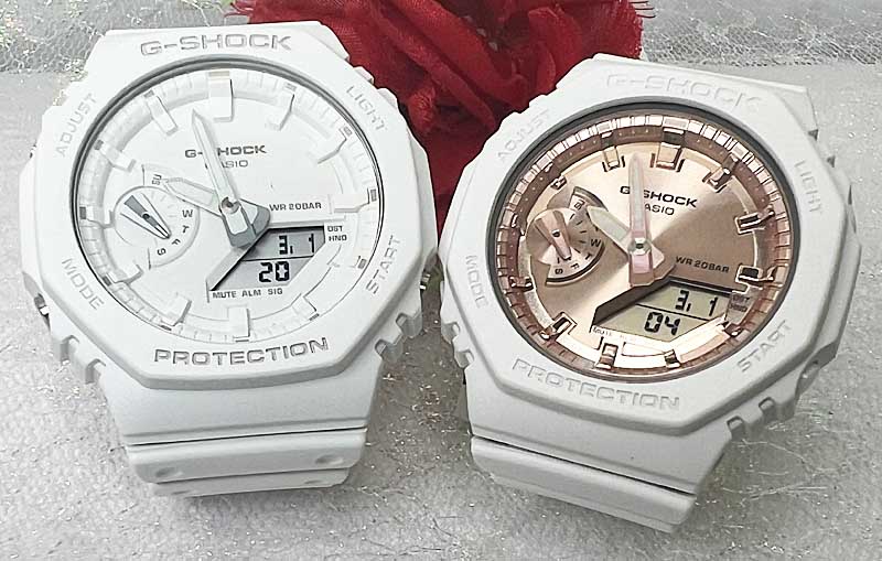 恋人たちのGショック ペアウオッチ G-SHOCK BABY-G カシオ 2本セット gショックGA-2100-7A7JFGMA-S2100MD-7AJF 電池式 アナデジ ラッピング無料 あす楽対応　限定モデル　クリスマス　誕生日 御祝い還暦 銀婚式　結婚記念日バレンタイン 婚約