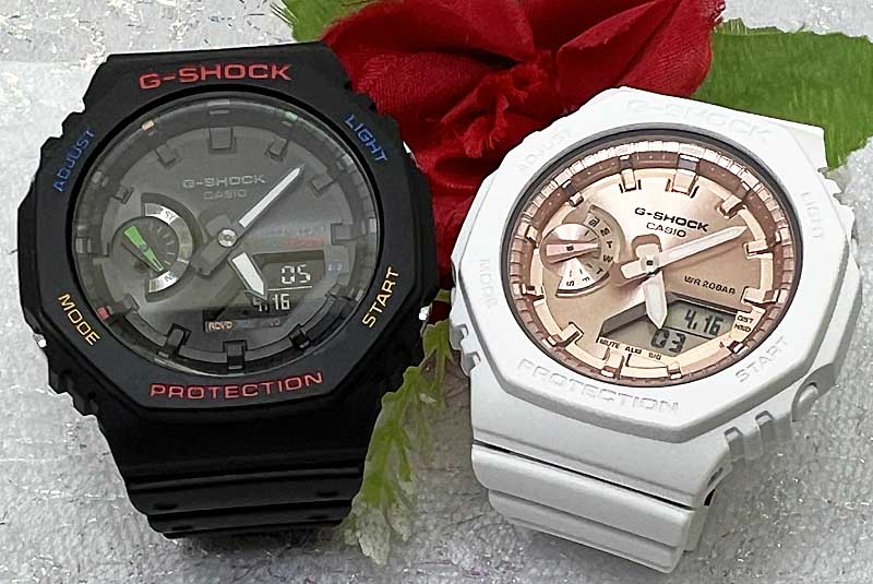 恋人たちのGショック ペアウオッチ G-SHOCK BABY-G カシオ 2本セット gショックメタルシリーズ GA-B2100FC-1AJFGMA-S2100MD-7AJF 電池式 アナデジ ラッピング無料 あす楽対応　限定モデル　クリスマス　誕生日 御祝い還暦 銀婚式　結婚記念日バレンタイン 婚約