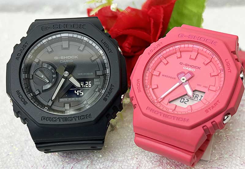 恋人たちのGショック ペアウオッチ G-SHOCK BABY-G ペア腕時計 カシオ 2本セット GA-2100-1A1JF GMA-P2100-4AJFデジタル お揃い ラッピ..