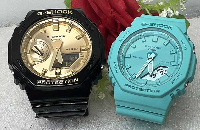 恋人たちのGショック ペアウオッチ G-SHOCK BABY-G ペア腕時計 カシオ 2本セット GA-2100GB-1AJF GMA-P2100-2AJFデジタル お揃い ラッピング無料　あす楽対応 クリスマス プレゼント 誕生日 御祝い還暦 銀婚式 結婚記念日 婚約