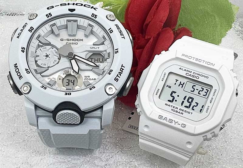 ペアウオッチ gショック恋人たちのGショック ペアウオッチ G-SHOCK BABY-G ペア腕時計 カシオ 2本セット gショック GA-2000S-7AJF BGD-565U-7JFベビーg F電池式 アナデジ デジタル 人気 婚約 夫婦 高級 クリスマス プレゼント おすすめ誕生日 御祝い