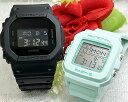 電池式 恋人たちのGショック ペアウオッチ G-SHOCK BABY-G ペア腕時計 カシオ 2本セット DW-5600UBB-1JFBGD-10-3JFデジタ...