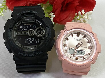 恋人たちのGショック ペアウオッチ G-SHOCK BABY-G ペア腕時計 カシオ 2本セット gショック ベビーg GD-100-1BJF BGA-280-4AJF プレゼント ギフト ラッピング無料 手書きのメッセージカードお付けします あす楽対応 g-shock クリスマス プレゼント 愛の証