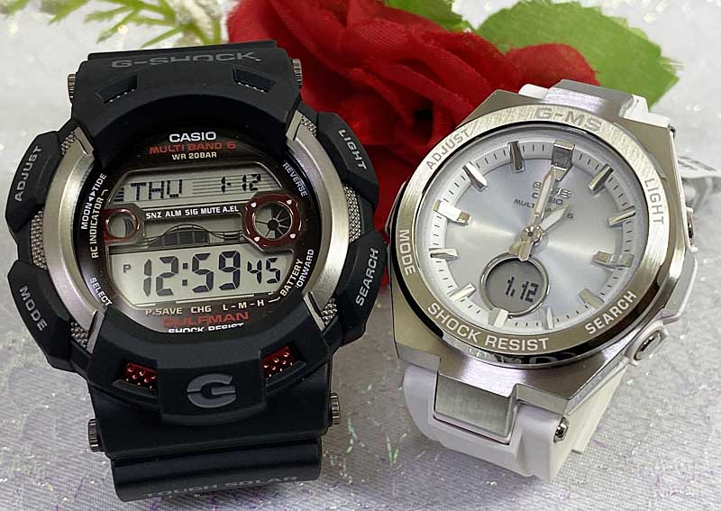 恋人たちのGショックペアウオッチ G-SHOCK BABY-G カシオ 2本セット 電波ソーラー GW-9110-1JF MSG-W20..