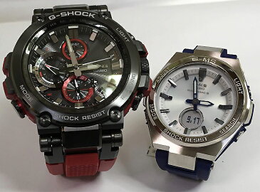 恋人たちのGショック ペアウォッチ G-SHOCK BABY-G ペア腕時計 カシオ 2本セット gショック 電波ソーラー 黒 青 赤 MTG-B1000B-1A4JF MSG-W200-2AJF 人気 ラッピング無料 あす楽対応　クリスマスプレゼント