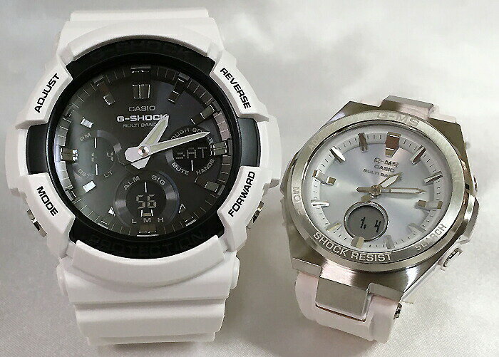 恋人たちのGショックペアウオッチ G-SHOCK BABY-G ペア腕時計 カシオ 2本セット gショック 電波ソーラー GAW-100B-7AJF MSG-W200-7AJF人気 ラッピング無料 プレゼント 誕生日 御祝い 銀婚式 結婚記念日 婚約 人気 婚約 夫婦 高級 クリスマス プレゼント おすすめ