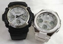 恋人たちのGショックペアウオッチ G-SHOCK BABY-G ペア腕時計 カシオ 2本セット gショック 電波ソーラー AWG-M100S-7AJF MSG-W100-7AJF ラッピング無料 手書きのメッセージカード あす楽対応　クリスマス　誕生日 御祝い還暦 銀婚式　結婚記念日　バレンタイン 婚約