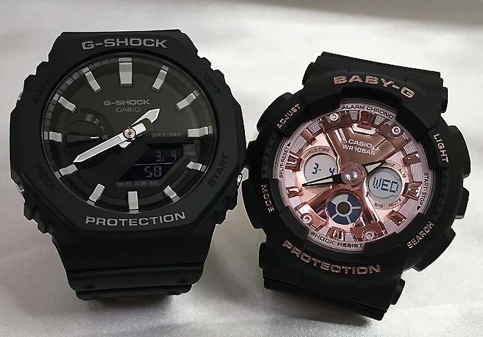 ペアウオッチ gショック恋人たちのGショック ペアウオッチ G-SHOCK BABY-G ペア腕時計 カシオ 2本セット アナデジ GA-2100-1AJF BA-130-1A4JF 人気 婚約 夫婦 高級 クリスマス プレゼント おすすめ誕生日 御祝い還暦 銀婚式 結婚記念日 婚約