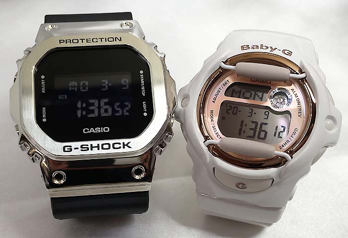 恋人たちのGショック ペアウオッチ G-SHOCK BABY-G ペア腕時計 カシオ 2本セット gショック ベビーg GM-5600-1JF BG-169G-7JF デジタル人気 ラッピング無料g-shock クリスマスプレゼント