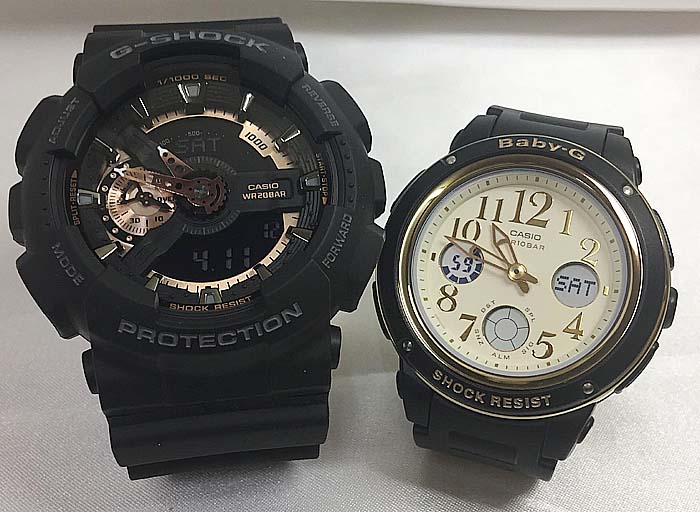 恋人たちのGショックペアウォッチ G-SHOCK BABY-G ペア腕時計 カシオ 2本セット アナデジ GA-110RG-1AJF BGA-151EF-1BJF プレゼント ラ..