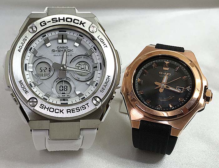 人気カラー再販 恋人たちのgショックペア G Shock Baby G ペアウォッチ ペア腕時計 カシオ 2本セット Gショック 電波ソーラー Gst W310 7ajf Msg W300g 1ajf 人気 ラッピング無料 手書きのメッセージカードお付けします あす楽対応 クリスマスプレゼント 代引不可