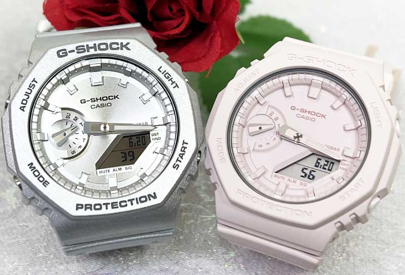 恋人たちのGショック ペアウオッチ限定モデルg-shock G-SHOCK BABY-G ペア腕時計 カシオ 2本セットGA-2100FF-8AJF GMA-S2100BA-4AJF デジタル ラッピング無料　あす楽対応 　クリスマス　誕生日 御祝い還暦 銀婚式　結婚記念日　バレンタイン 婚約