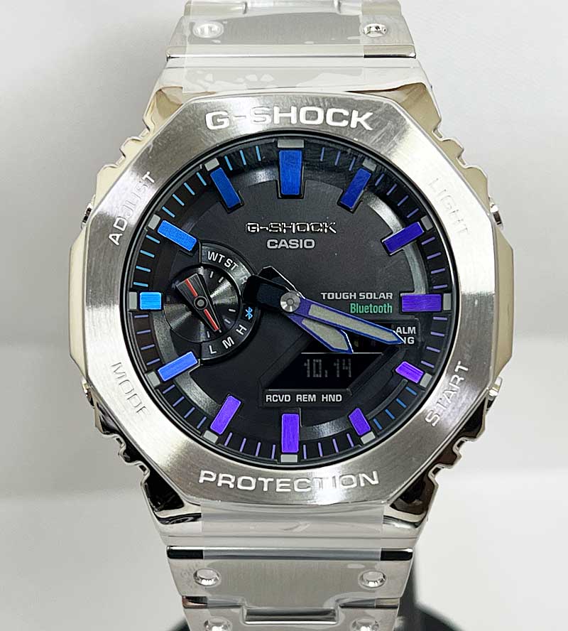 Gショック G-SHOCK BABY-G カシオ 流通限定モデル2023 電波ソーラー GM-B2100PC-1AJF ブルートゥース対応 ゴールドメッキ加工 ラッピング無料 あす楽対応 手書きのメッセージカード