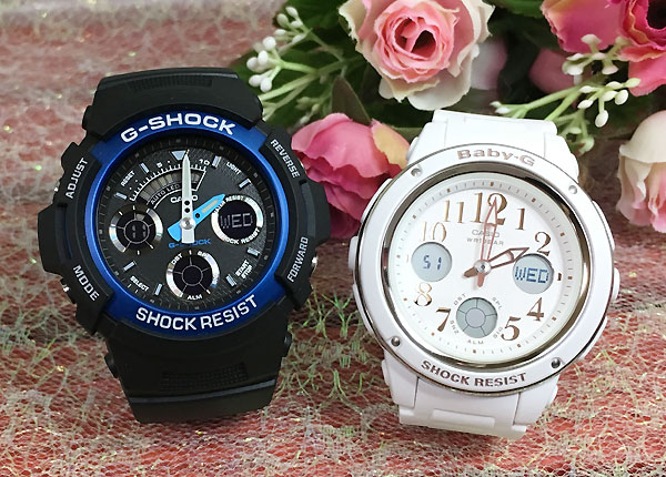 恋人たちのGショックペア G-SHOCK BABY-G ペアウォッチ ペア腕時計 カシオ 2本セット gショック ベビーg アナデジ AW-591-2AJF BGA-150..