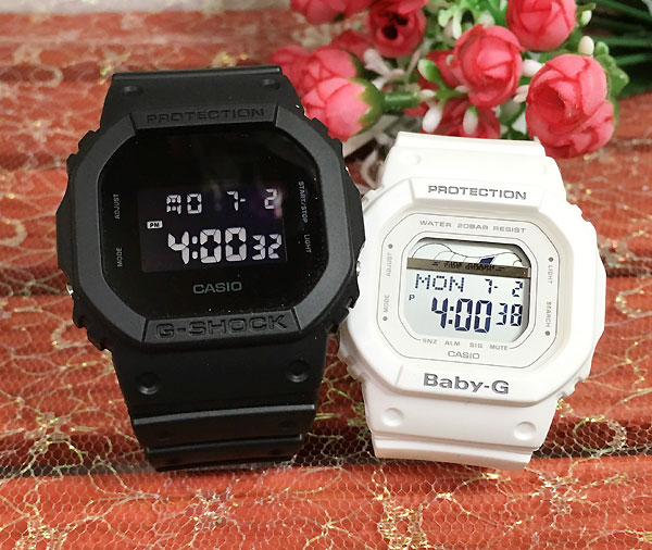 恋人たちのGショックペアウオッチG-SHOCKペア腕時計カシオDW-5600BB-1JFBLX-560-7JFプレゼントギフトラ