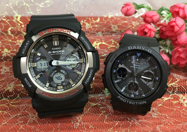 ペアウオッチ gショック恋人たちのGショックペアウォッチ G-SHOCK BABY-G ペア腕時計 カシオ 2本セット gショック 電波ソーラー GAW-100-1AJF BGA-2500-1AJF ラッピング無料あす楽対応