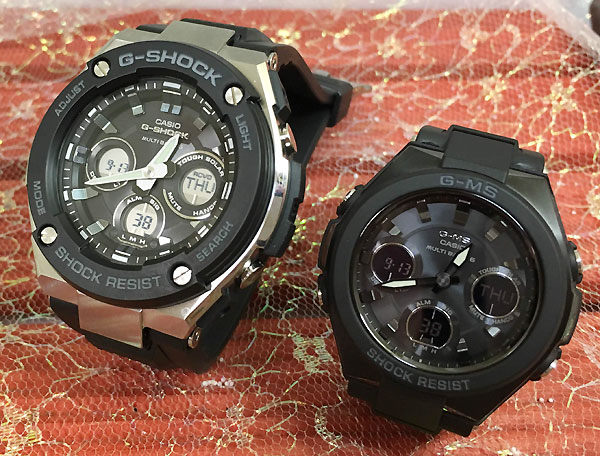 恋人たちのGショックペア G-SHOCK BABY-G ペアウォッチ カシオ 2本セット 電波ソーラー GST-W300-1AJF ..