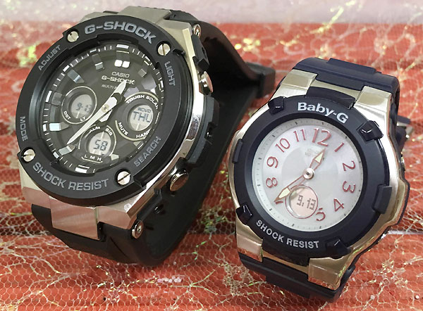 楽天時計のジュエリータイム　ムラタ恋人たちのGショックペア G-SHOCK BABY-G ペアウォッチ カシオ 2本セット 電波ソーラー GST-W300-1AJF BGA-1100-2BJF ラッピング無料 あす楽対応