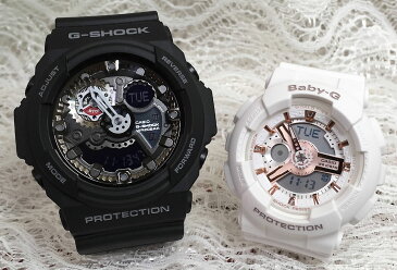 恋人たちのGショックペアウオッチ G-SHOCK ペア腕時計 カシオ GA-300-1AJF BA-110RG-7AJF プレゼント ギフト ラッピング無料 g-shock メッセージカード手書きします あす楽対応 クリスマスプレゼント