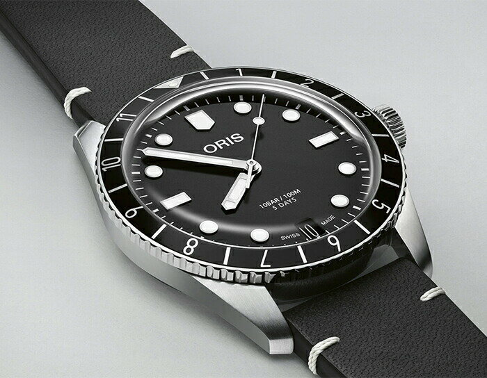 オリス ダイバーズ65 キャリバー400 ORIS メンズウォッチ Calibre400 自動巻 メンズ腕時計 越前打刃物プレゼント400.7772.4054 レザーバンド ラッピング無料 あす楽対応