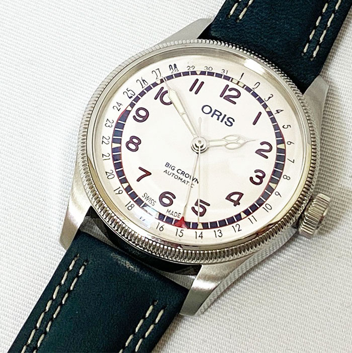 オリス 腕時計（メンズ） オリス ビッククラウン ハンク・アーロン リミテッドエディション 限定2297本 ORIS腕時計 メンズ ウォッチ メンズ腕時計 越前打刃物プレゼント 754.7785.4081-Set 自動巻 あす楽対応