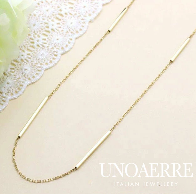 ウノアエレ ネックレス K18YG イエローゴールド 80OHHX7275000 50cm レディース UNOAERRE ITALY 750 保証書 純正ポーチ付属 イタリア製 ラッピング無料 手書きのメッセージカードお付けします
