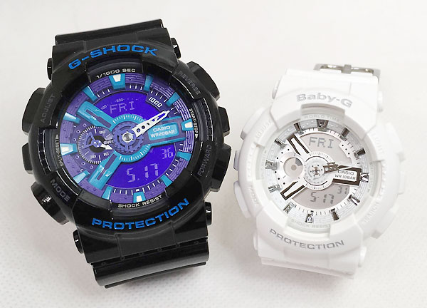 恋人たちのGショック ペア G-SHOCK BABY-G ペアウォッチ ペア腕時計 カシオ 2本セット gショック ベビーg アナデジ GA-110HC-1AJF BA-110-7A3JF プレゼント ギフト ラッピング無料 手書きのメッセージカードお付けします あす楽対応 クリスマス