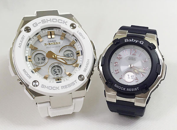 恋人たちのGショックペア G-SHOCK BABY-G ペアウォッチ カシオ 2本セット 電波ソーラー GST-W300-7AJF BGA-1100-2BJF 手書きの クリスマス