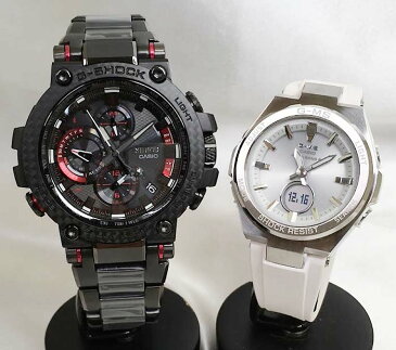 恋人たちのGショック ペアウォッチ 大人のG-SHOCK BABY-G ペア腕時計 カシオ 2本セット gショック ベビーg MTG-B1000XBD-1AJF MSG-W200-7AJF大人のG-SHOCK 電波ソーラー 人気 ラッピング無料 あす楽対応　クリスマスプレゼント