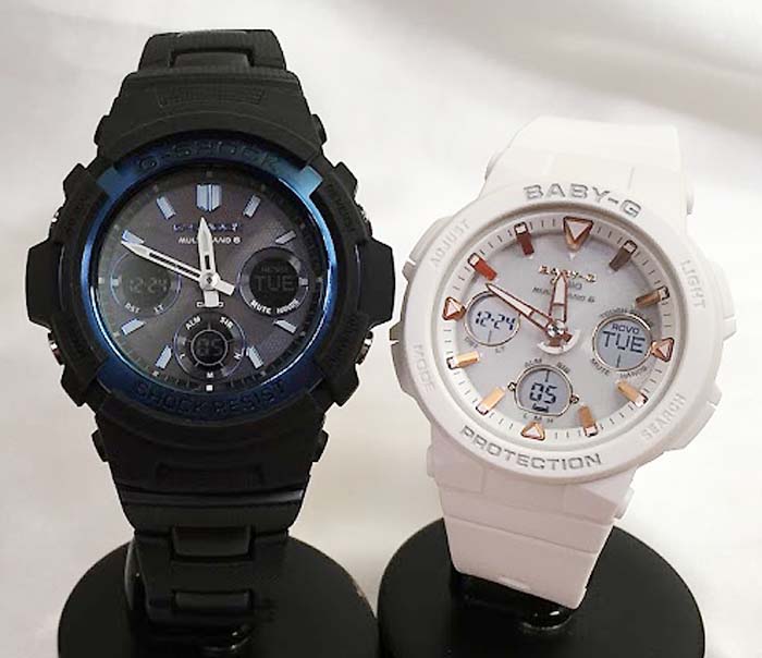 ペアウオッチ gショック恋人たちのGショックペアウォッチ G-SHOCK BABY-G ソーラー電波 ペア腕時計 カシオ 2本セット gショック ベビーg アナデジ AWG-M100BC-2AJF BGA-2500-7AJF 人気 婚約 夫婦 高級 クリスマス プレゼント おすすめ