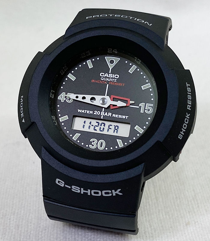 【スーパーセール特別価格】国内正規品 新品 Gショック G-SHOCK カシオ メンズウオッチ gショック アナデジ AW-500E-1EJF プレゼント 腕時計 ギフト ラッピング無料 愛の証 感謝の気持ち g-shock メッセージカード手書きします あす楽対応のサムネイル