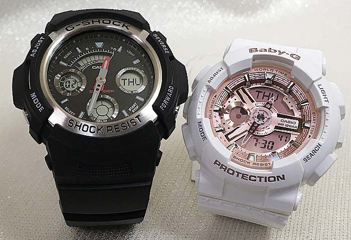 ͤGå ڥå G-SHOCK BABY-G ڥӻ  2ܥå gå ٥ӡg AW-590-1AJ...