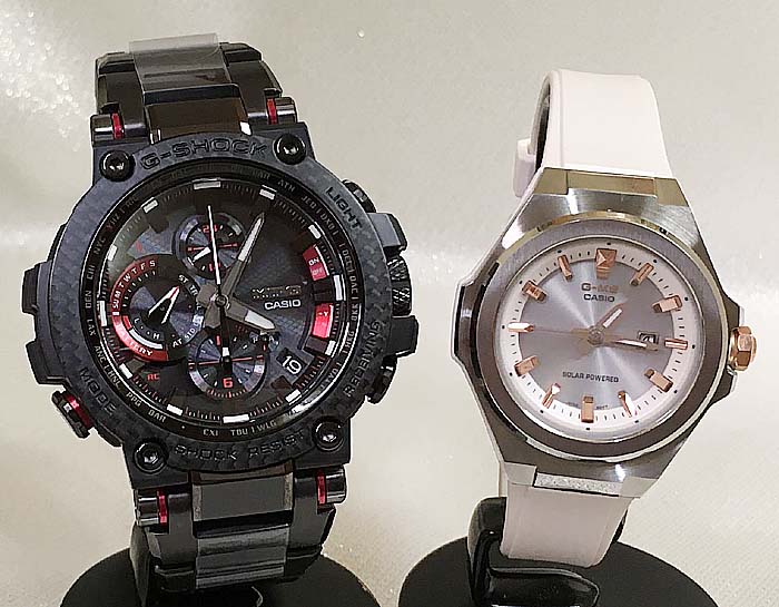 恋人達のGショック ペアウォッチ G-SHOCK BABY-G ペア腕時計 カシオ 2本セット gショック ベビーg デジタル MTG-B1000XBD-1AJF MSG-S500-7AJF 人気 ラッピング無料　あす楽対応 クリスマスプレゼントありがとう好きだよ