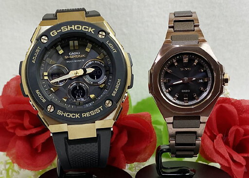 恋人達のGショック ペアウォッチ G-SHOCK BABY-G カシオ 2本セット アナデジ GST-W300G-1A9JF MSG-W350CG-5AJF 恋人達のGショック ペアウォッチ G-SHOCK BABY-G カシオ 2本セット アナデジ GST-W300G-1A9JF MSG-W350CG-5AJF