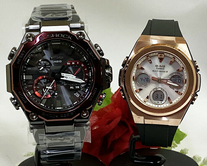 腕時計, ペアウォッチ G G-SHOCK BABY-G 2 g MTG-B2000BD-1A4JF MSG-W600G-1AJF 