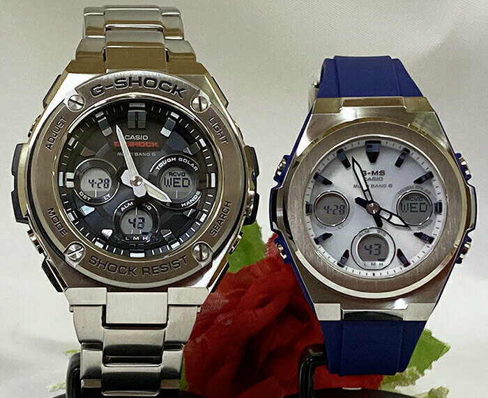 恋人たちのGショックペアウォッチ G-SHOCK BABY-G ソーラー電波 カシオ 2本セット アナデジ GST-W310D-1AJF MSG-W600-2AJF ラッピング..