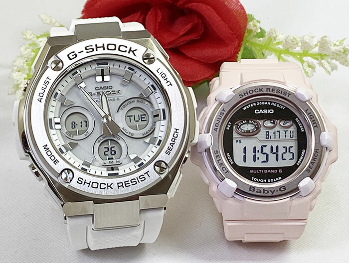 楽天時計のジュエリータイム　ムラタ恋人たちのGショックペアウオッチ G-SHOCK BABY-G ペアウォッチ カシオ 2本セット 電波ソーラー GST-W310-7AJF BGR-3000UCB-4JF ラッピング無料　クリスマス　誕生日 御祝い還暦 銀婚式　結婚記念日　バレンタイン 婚約