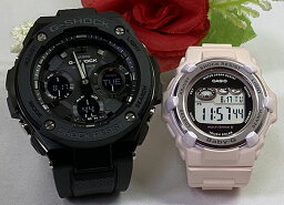 恋人たちのGショックペアウオッチ G-SHOCK BABY-G ペアウォッチ カシオ 2本セット 電波ソーラー GST-W100G-1BJF BGR-3000UCB-4JF ラッピング無料　クリスマス　誕生日 御祝い還暦 銀婚式　結婚記念日　バレンタイン 婚約